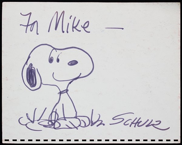 Drawing, Charles Schulz (1 of 2)