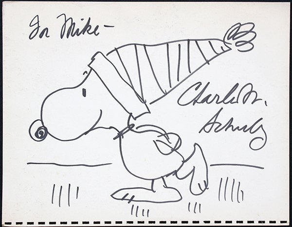 Drawing, Charles Schulz (1 of 2)