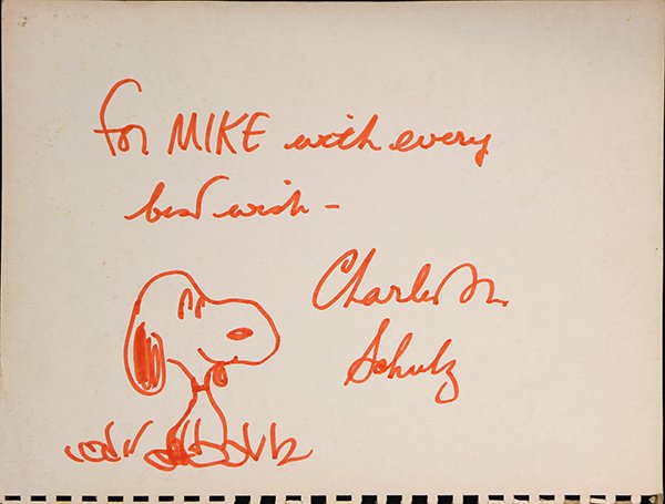 Drawing, Charles Schulz (1 of 2)