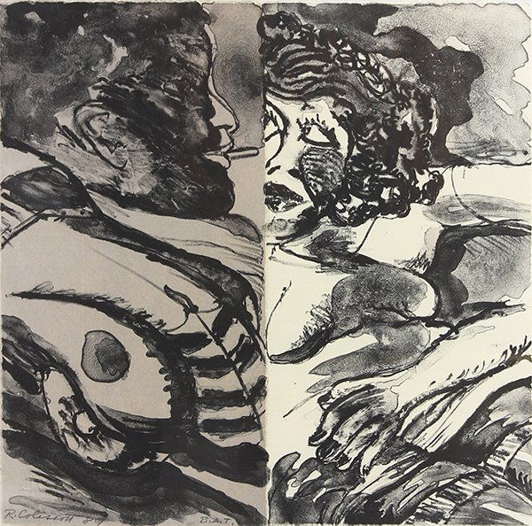 Print, Robert H. Colescott: Robert H. Colescott (American, 1925-2009), "Drive," 1989, lithograph, pencil signed lower left and dated, bon à tirer aside from the edition of 30, published by Tamarind Institute (Albuquerque, NM),