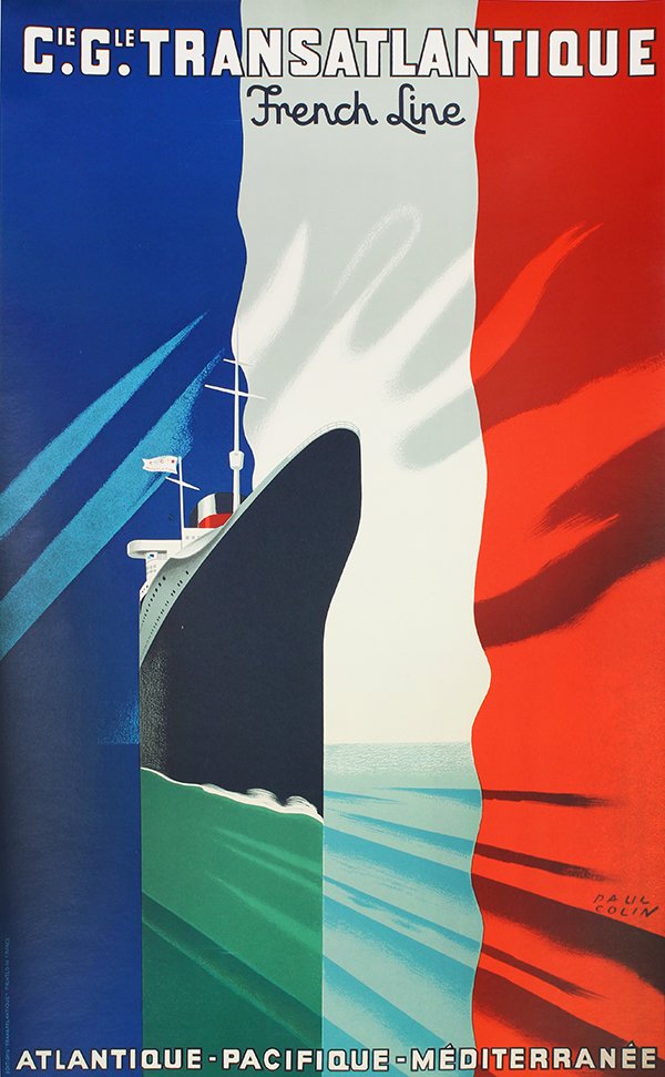 Vintage Travel Poster, Paul Colin, Cie Gle (1 of 3)