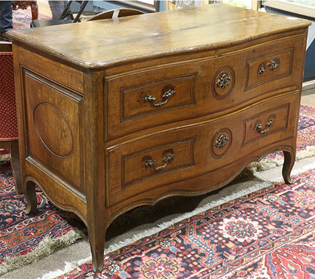 French Provincial chest of drawers, late 18th century, (1 of 3)