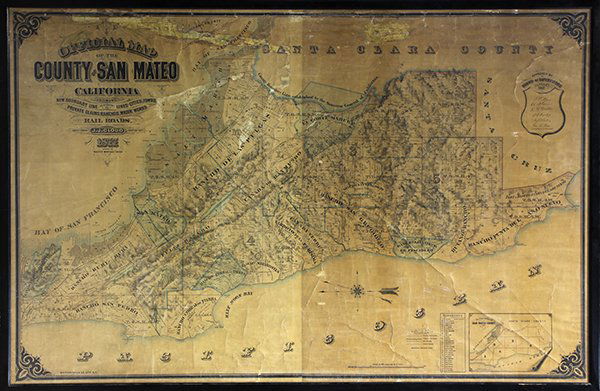 Official map of the county of San Mateo, California, (1 of 7)