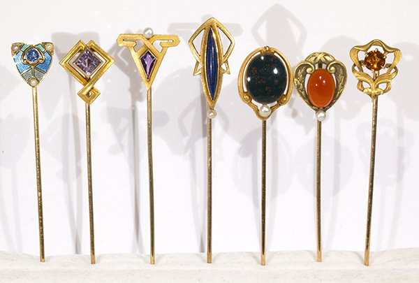 (Lot of 7) Signed Art Nouveau and Arts and Crafts (1 of 3)