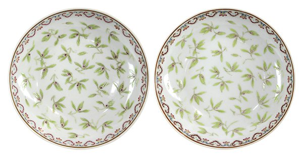 Chinese Porcelain Dishes, Orchids (1 of 9)