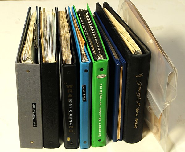 (Lot of 8) Group of Stamp Collections in Albums (1 of 2)