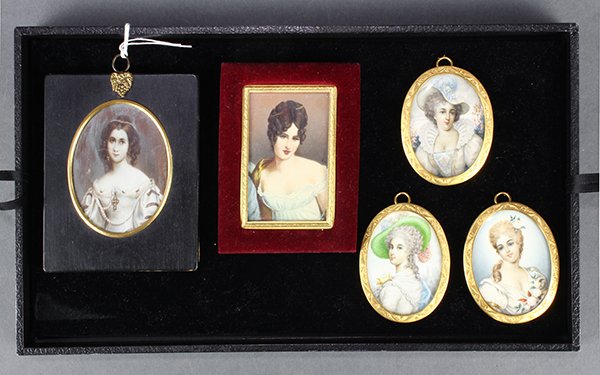 Assorted miniature Portraits of Ladies (1 of 1)