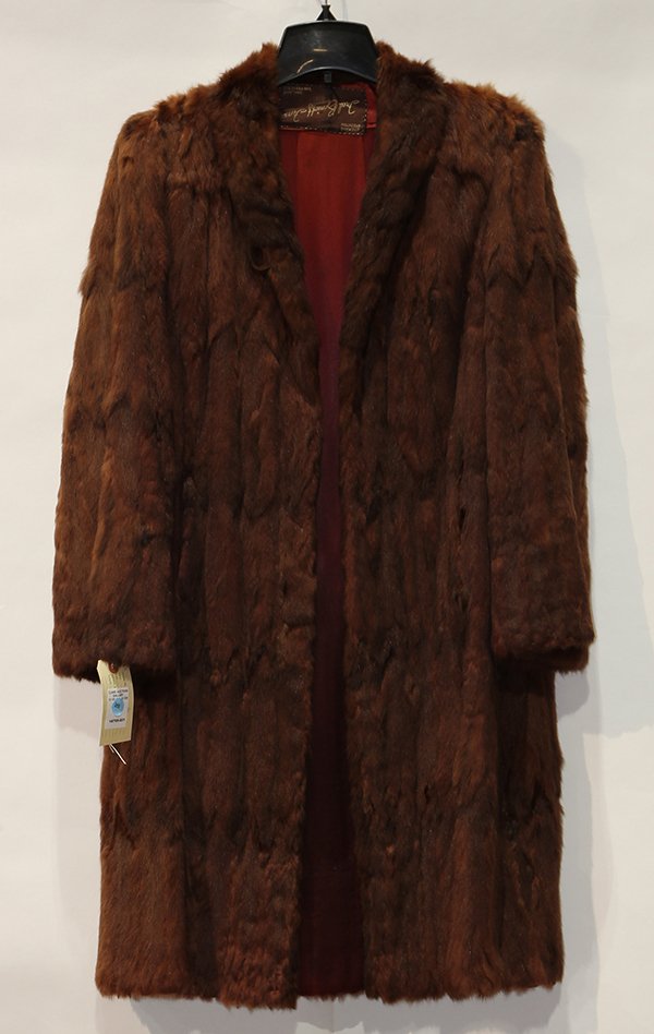 Full length squirrel coat, professionally cleaned and (1 of 2)