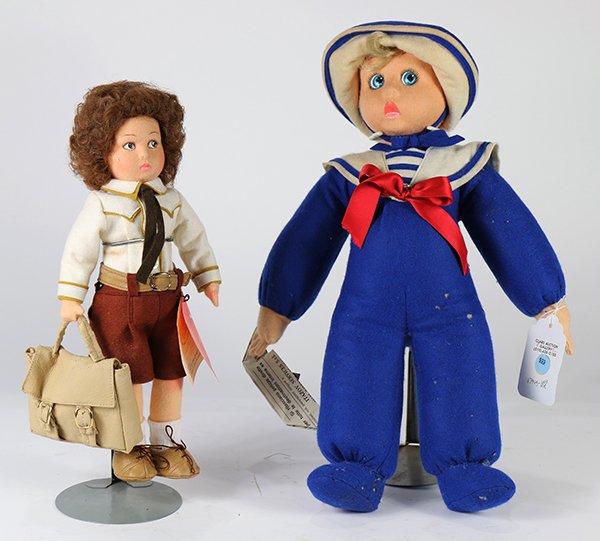 (lot of 5) Vintage and modern Lenci dolls including (1 of 2)