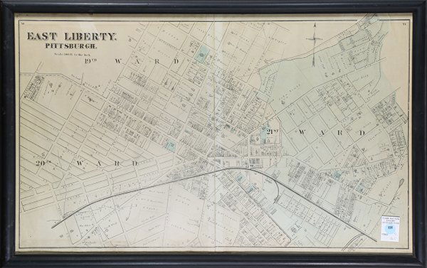 Vintage Map, East Liberty Pittsburgh (1 of 1)