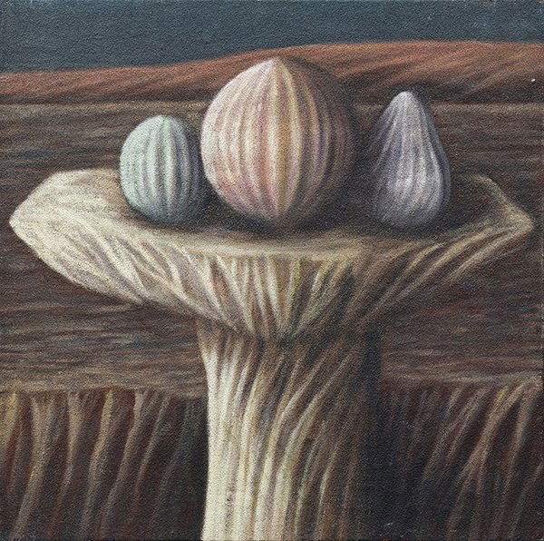 Painting, Wade Hoefer: Wade Hoefer (American, b. 1951), "Good Government," 1986, mixed media on canvas, signed, titled, dated and inscribed "Healdsburg, CA," verso, overall (canvas/unframed): 30"h x 30"w