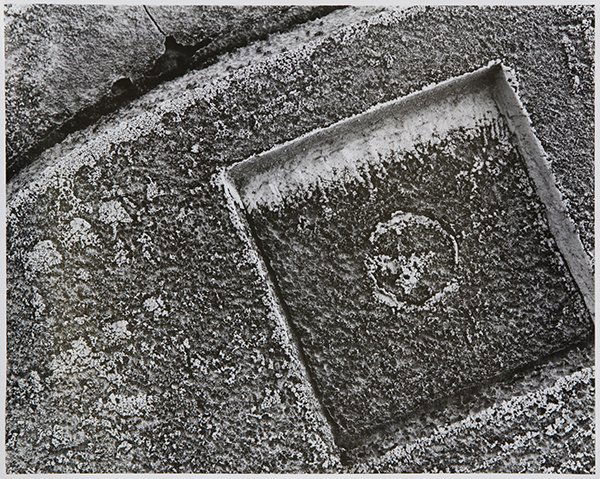 Photograph, Aaron Siskind: Aaron Siskind (American, 1903-1991), "Terracotta 6," 1961, gelatin silver print, pencil signed, dated, and titled verso, image: 7.5"h x 9.5"w, sheet: 8"h x 10"w, overall (with mat): 18"h x 14"w. Prove