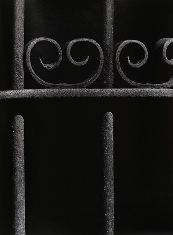 Photograph, Aaron Siskind: Aaron Siskind (American, 1903-1991), "Ironwork, NYC 3," 1947, gelatin silver print, pencil signed, dated, and titled verso, image: 12.75"h x 9.75"w, sheet: 14"h x 11"w, overall (with mat): 20"h x 16"w