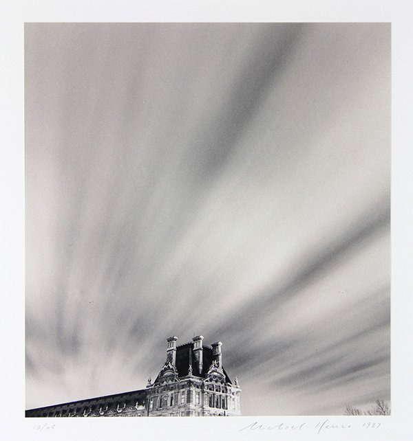 Photograph, Michael Kenna: Michael Kenna (American/British, b. 1953), "Louvre, Paris (1987)," gelatin silver print, reprinted 1991, signed lower right, edition 13/45, sheet: 7.5"h x 7.5"w, overall: 22.5"h x 18.5"w