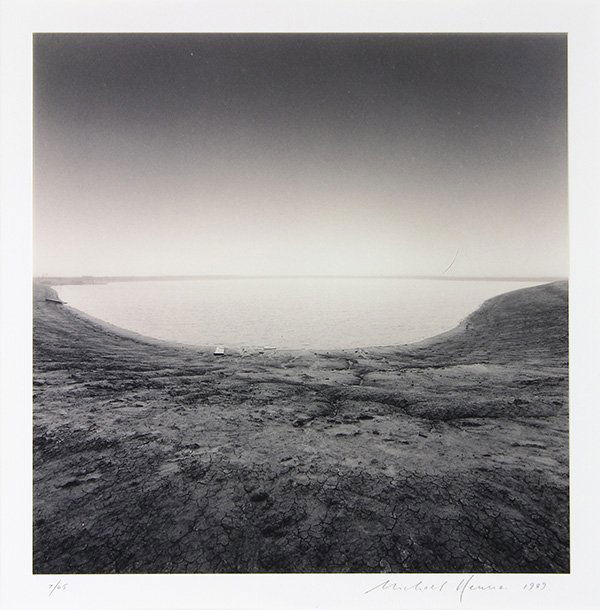 Photograph, Michael Kenna: Michael Kenna (American/British, b. 1953), "Salt Evaportating, Moss Landing (1981)," gelatin silver print, reprinted 1991, signed lower right, edition 7/45, sheet: 7.5"h x 7.5"w, overall: 21.25"h x 17