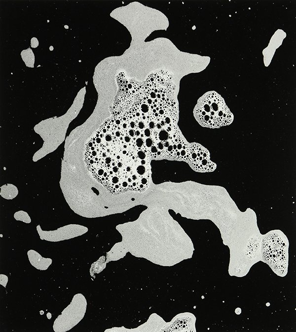 Photograph, Brett Weston: Brett Weston (American, 1911-1993), "Foam," 1978, from Abstractions #1 portfolio, gelatin silver print dry mounted on artist board, pencil signed lower right, stamped verso: "Portfolio Print #4," imag