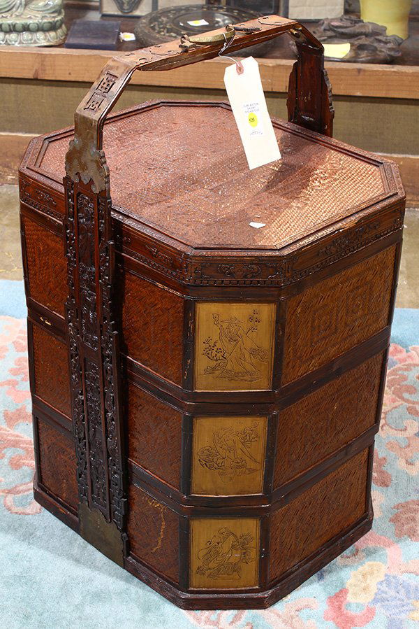 Chinese Large Tiered Carrying Basket (1 of 6)