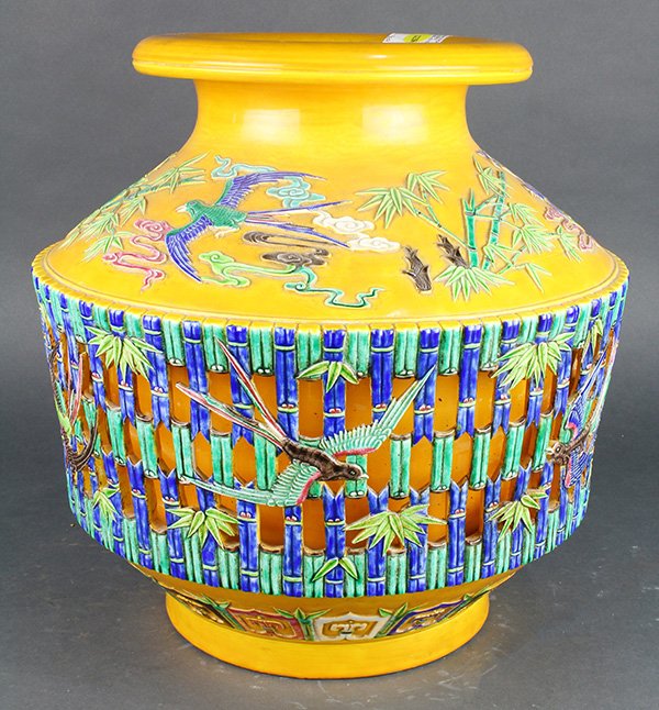 Chinese Fahua Type Vase, Birds (1 of 6)