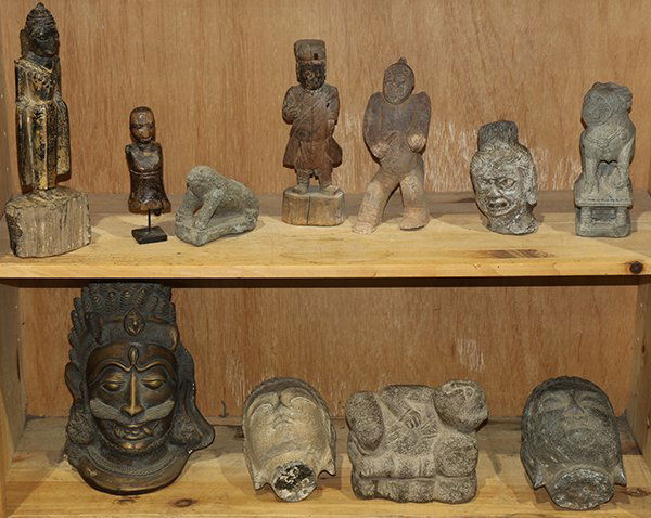 Two Shelves of Chinese Figures (1 of 2)