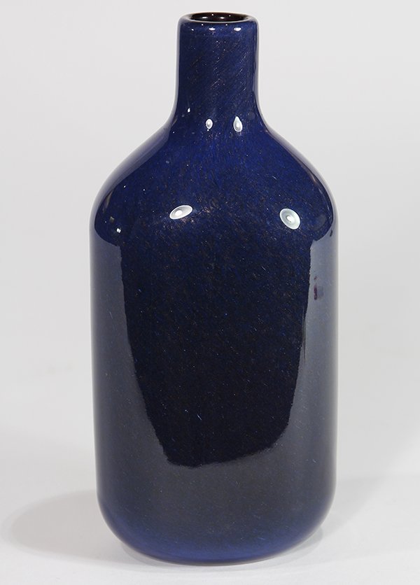 (Lot of 3) Italian Murano hand blown glass vessels, (1 of 9)