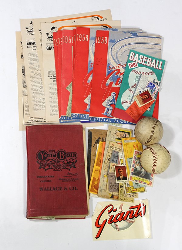 Group of San Francisco Giants and baseball ephemera (1 of 9)