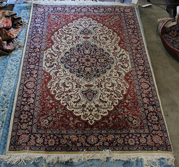 Indo-Tabriz Carpet, 6'1''x 4'1 (1 of 3)