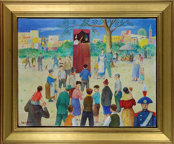 Painting, Puppet Show and Village Scene (1 of 1)