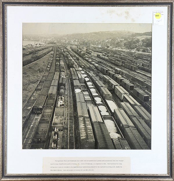 Photograph, Train Yard at Conway, Pennsylvania (1 of 1)