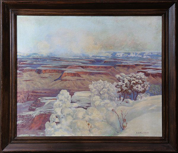 Painting, Snow Fall on the Buttes (1 of 1)