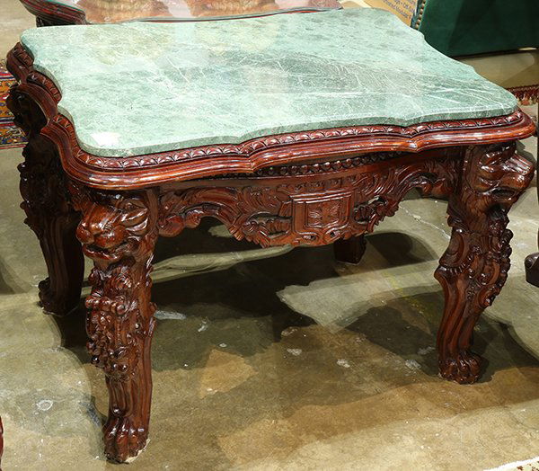 Renaissance style mahogany occasional table (1 of 2)