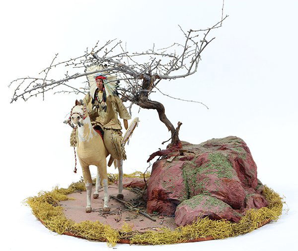 Native American style decorative figural sculpture (1 of 2)