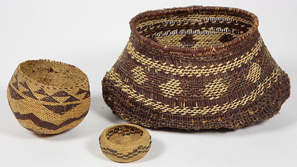 (lot of 3) Nothern California basketry group (1 of 3)