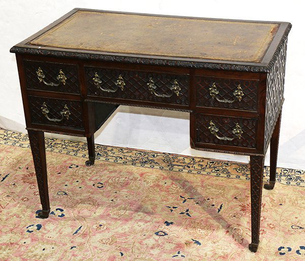 English Regency mahogany desk (1 of 6)