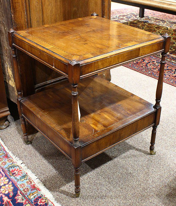 George III style fruitwood side table (1 of 3)
