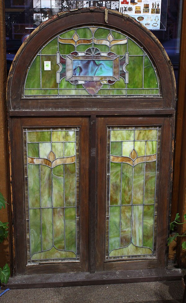 Framed stained glass window (1 of 2)