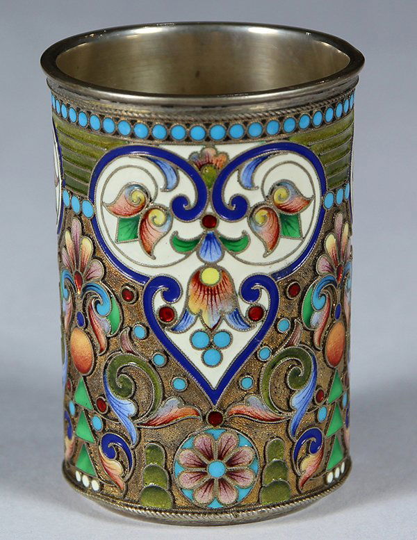 Russian .916 silver-gilt beaker (1 of 7)
