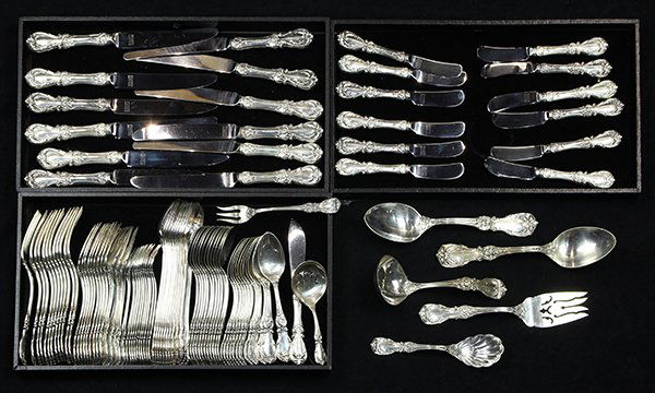 American sterling silver flatware service for twelve (1 of 2)