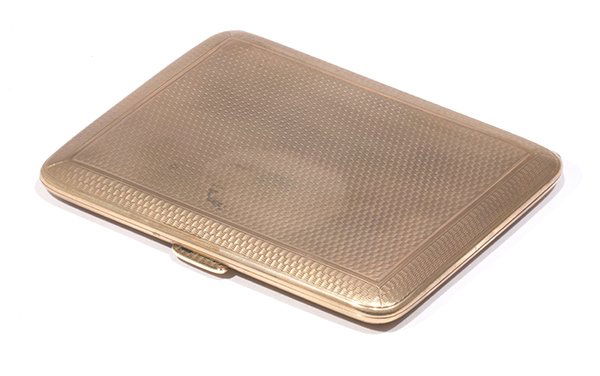 9k rose gold cigarette/card case (1 of 6)