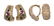 (Lot of 2) Multi-stone, diamond and 14k yellow gold