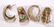 (Lot of 2) Multi-stone, diamond and 14k yellow gold - 2