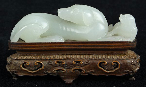 Chinese White Jade Dogs (1 of 6)