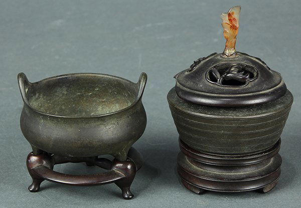 Two Chinese Bronze Censers (1 of 6)