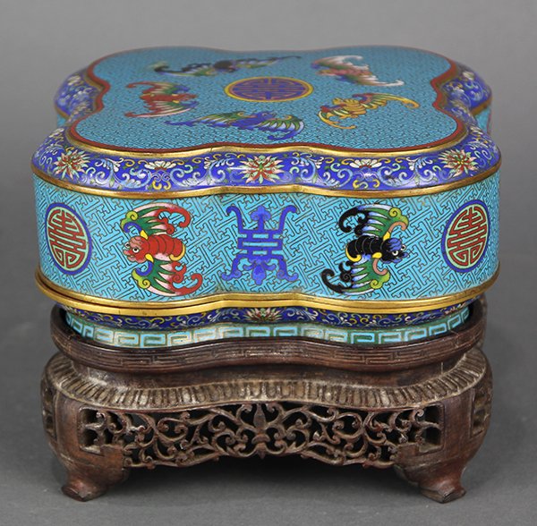 Chinese Cloisonne Sweet Meat Box (1 of 5)