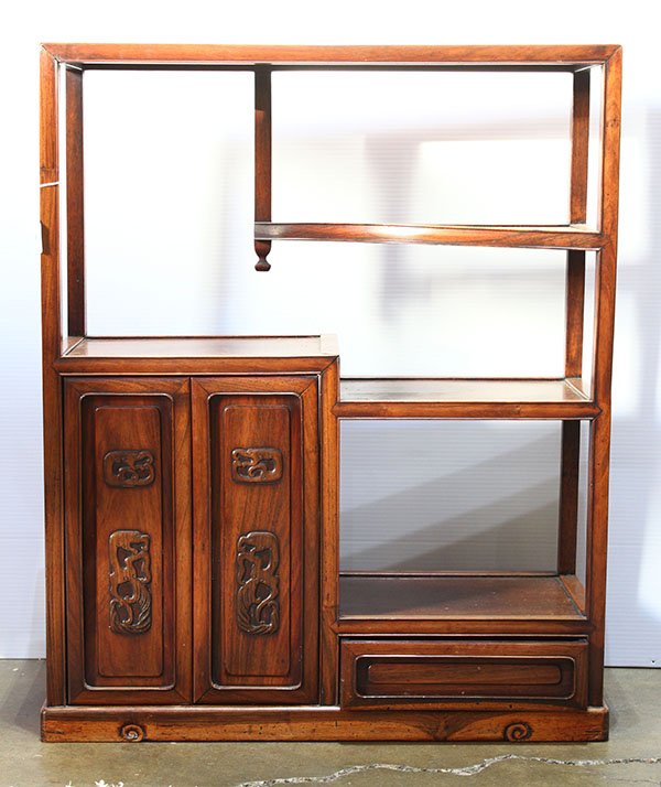 Chinese Wooden Display Cabinet (1 of 3)