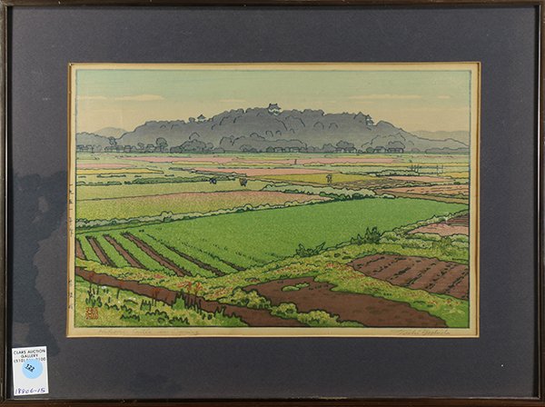 Japanese Woodblock Print, Yoshida Toshi (1 of 2)