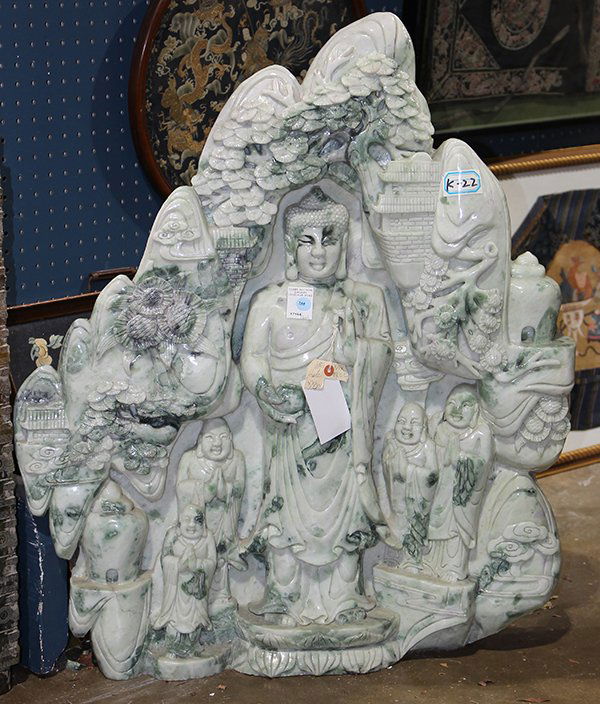 Chinese Jade Sculpture, Buddha (1 of 1)