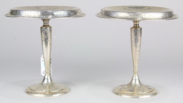 (Lot of 2) Shreve & Company sterling silver weighted (1 of 5)
