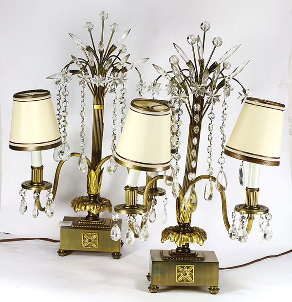 Pair of Hollywood Regency lamps (1 of 1)