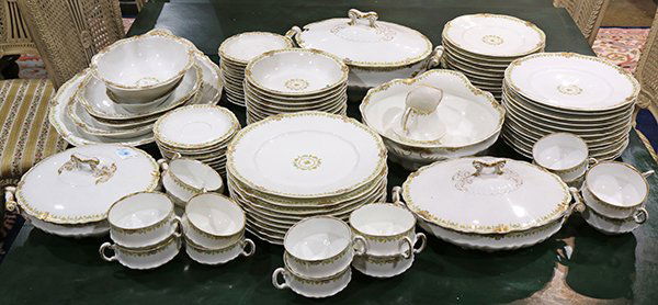 (lot of 70) Haviland Limoges partial table service, (1 of 3)