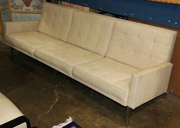 Florence Knoll sofa model 2551, circa 1955, having (1 of 2)